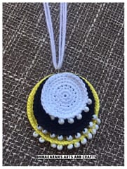 Crazy Discs Crochet Necklace