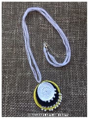 Crazy Discs Crochet Necklace