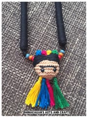 Freida Kahlo Crochet Necklace