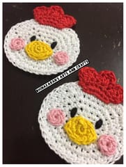 Chicken Crochet HairClips