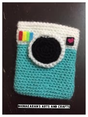 INSTAGRAM Crochet Purse-TURQUOISE