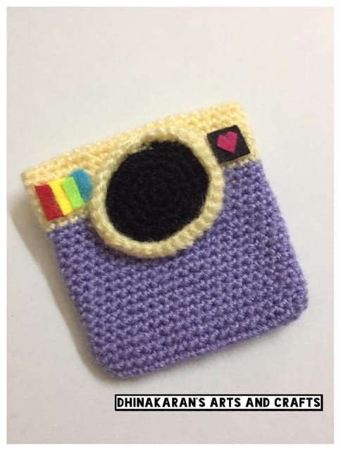 INSTAGRAM Crochet Purse-PURPLE