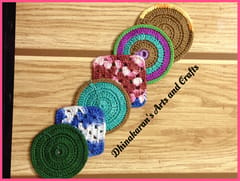 Crochet Coasters-MULTICOLOUR