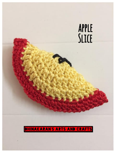 Crochet Apple Slice