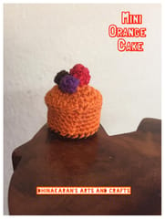 Mini Orange Crochet Cake