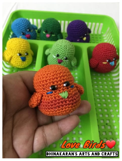 Crochet Love Bird-GREEN