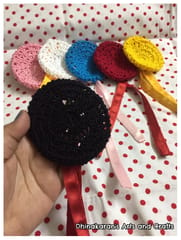 Crochet Bun Cover-BLACK