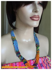 Beadolicious African Beaded Necklace-(2)