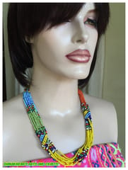 Beadolicious African Beaded Necklace-(3)