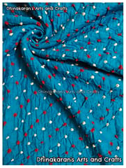 SKY BLUE Bandhani Fabric