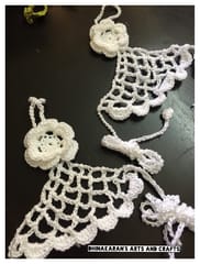 White Beauty Crochet Barefeet Sandals