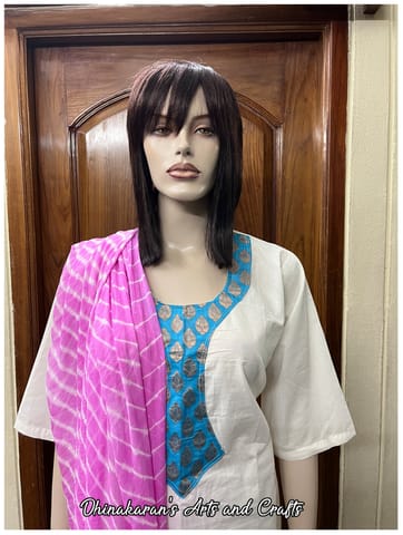 Pink Lehariya Dupatta