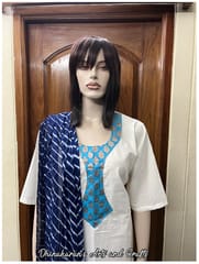 Indigo Blue Lehariya Dupatta