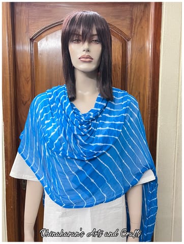 Light Blue Lehariya Dupatta