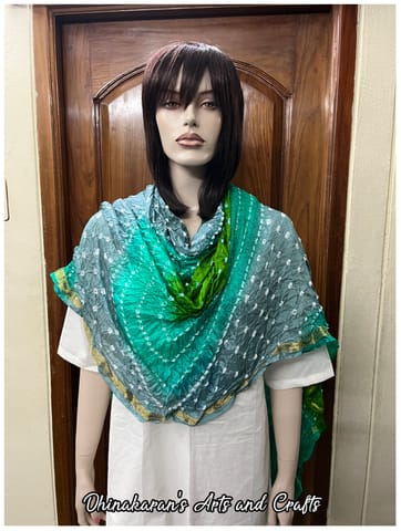 Multicolor Art Silk Bandhani Dupatta