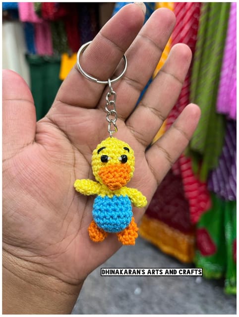 Duck Crochet Keychain