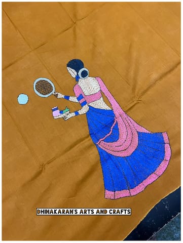 Karva Chauth Kanthawork Blouse Piece