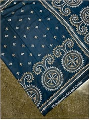 Victorian Clock Kutchwork Saree