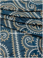 Victorian Clock Kutchwork Saree