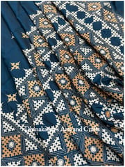 Diamonds Kutchwork Saree