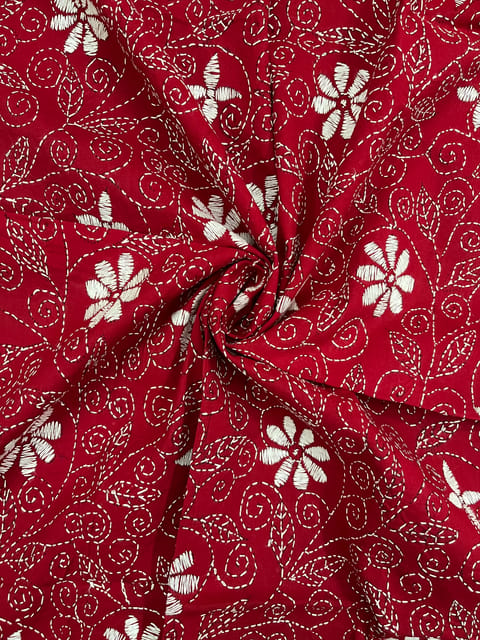 Floral Full Kanthawork Blouse Piece