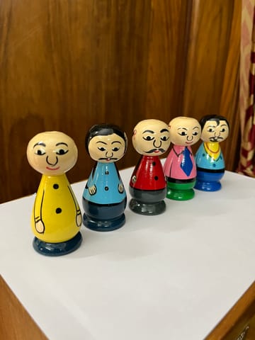 Motu Patlu Wooden Dolls