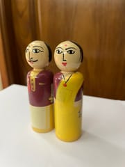 Miniature Indian Couple Dolls