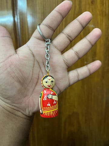 Indian Naari  Doll Keychain
