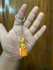 Indian Naari Doll Keychain