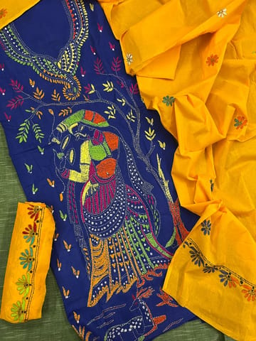 Shaakuntalam Theme Kanthawork Dress Material