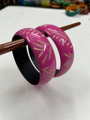 Handpainted Wooden Bangles