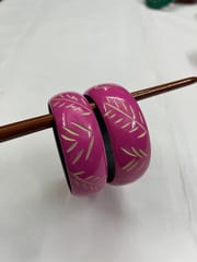 Handpainted Wooden Bangles