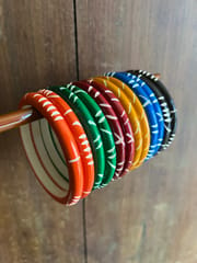 Handpainted Wooden Bangles