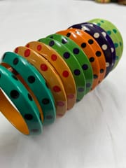 Handpainted Wooden Bangles