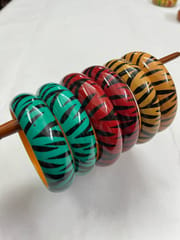 Handpainted Wooden Bangles