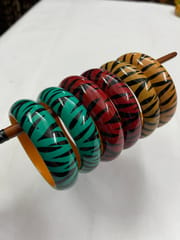 Handpainted Wooden Bangles