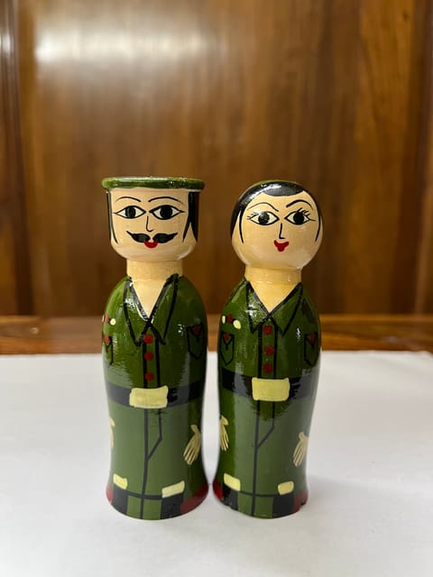 Mini Police Couple Dolls