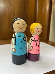 Mini Doctor Couple Dolls