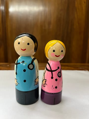 Mini Doctor Couple Dolls