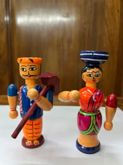 Mini Farmer Couple Doll