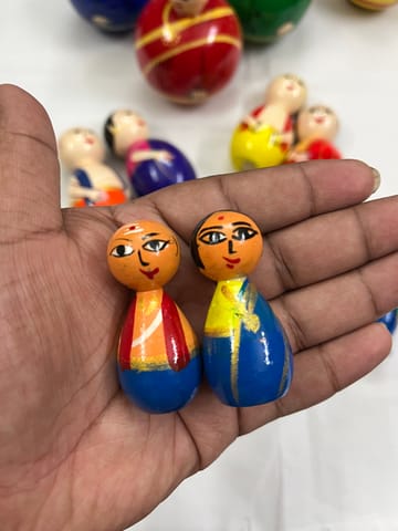 Mini Indian Couple Dolls