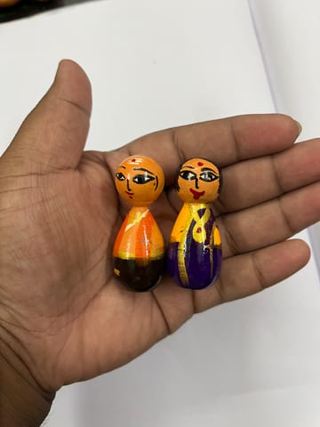 Mini Indian Couple Dolls