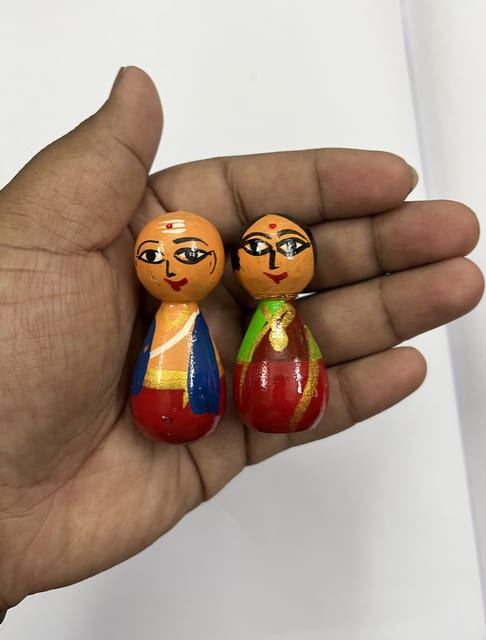 Mini Indian Couple Dolls