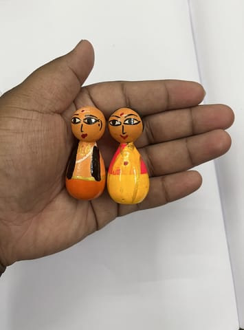 Mini Indian Couple Dolls