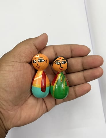 Mini Indian Couple Dolls