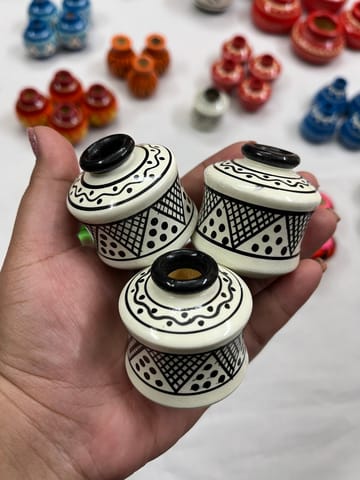 Premium Miniature Wooden Pot