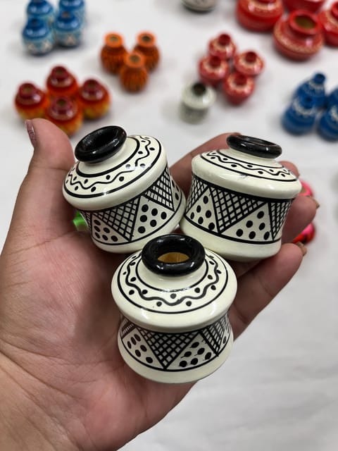 Premium Miniature Wooden Pot