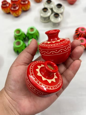 Premium Miniature Wooden Pot