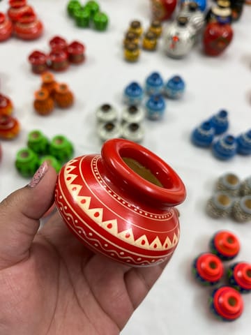 Premium Miniature Wooden Pot