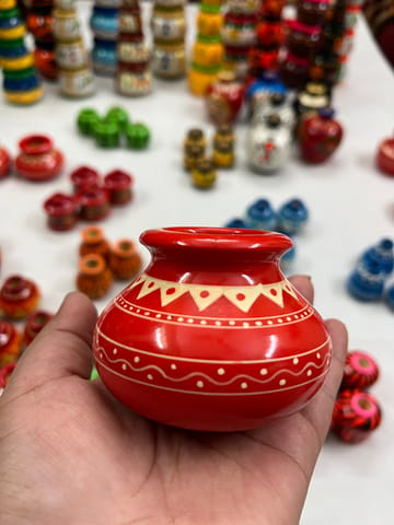 Premium Miniature Wooden Pot